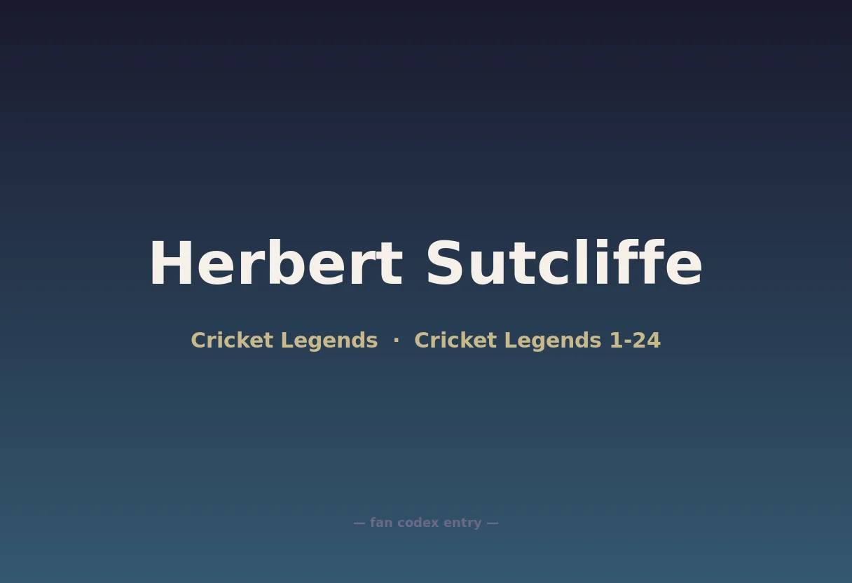 Herbert Sutcliffe