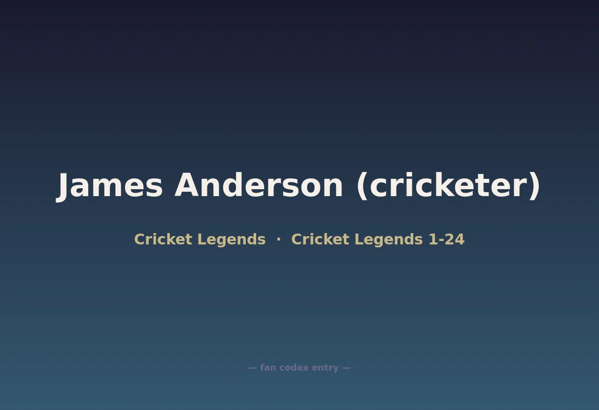 James Anderson (cricketer)