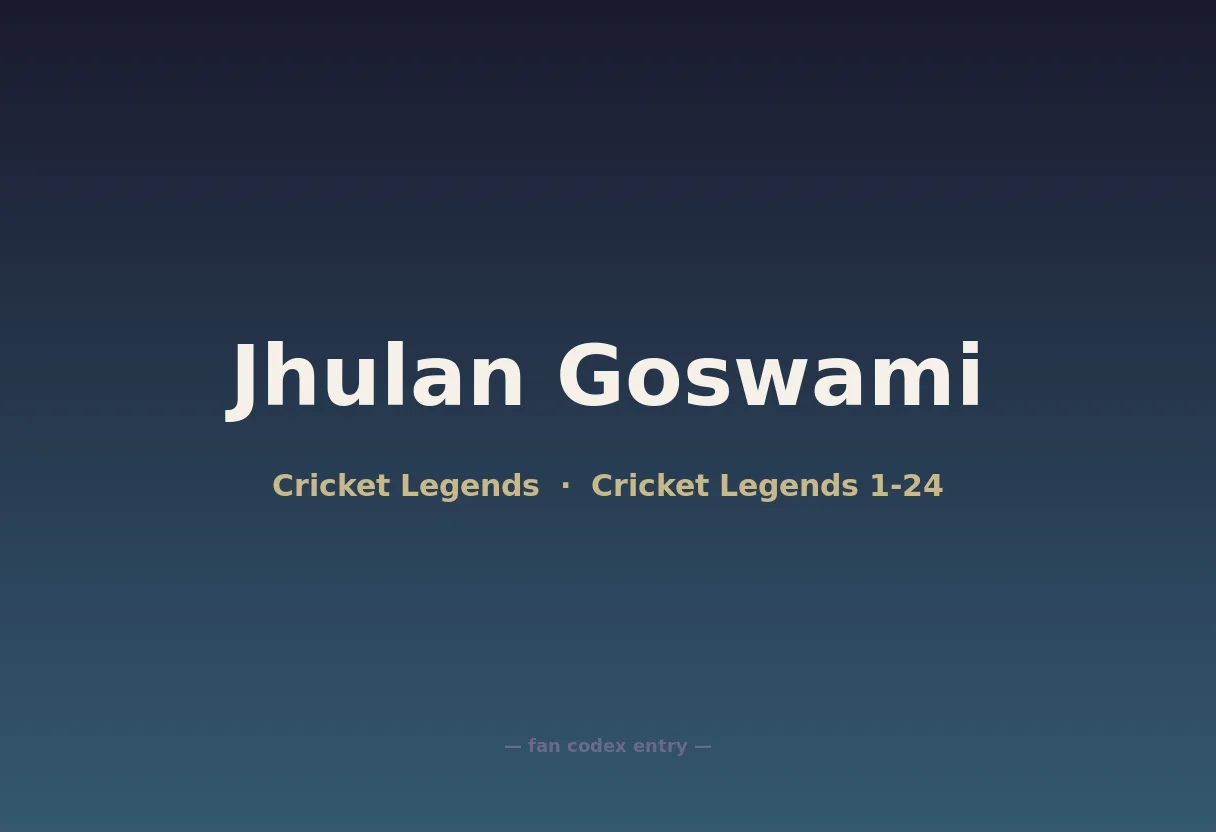 Jhulan Goswami