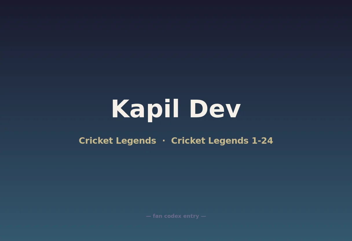 Kapil Dev