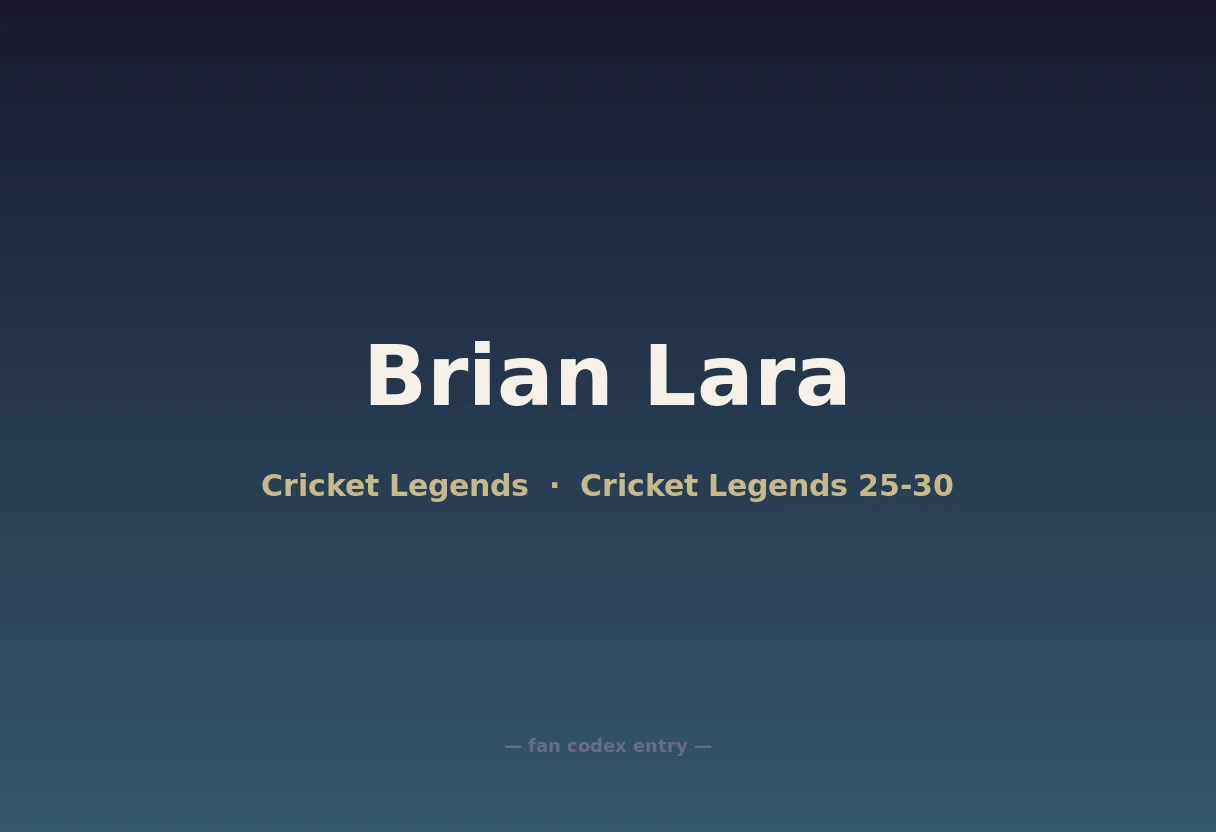 Brian Lara