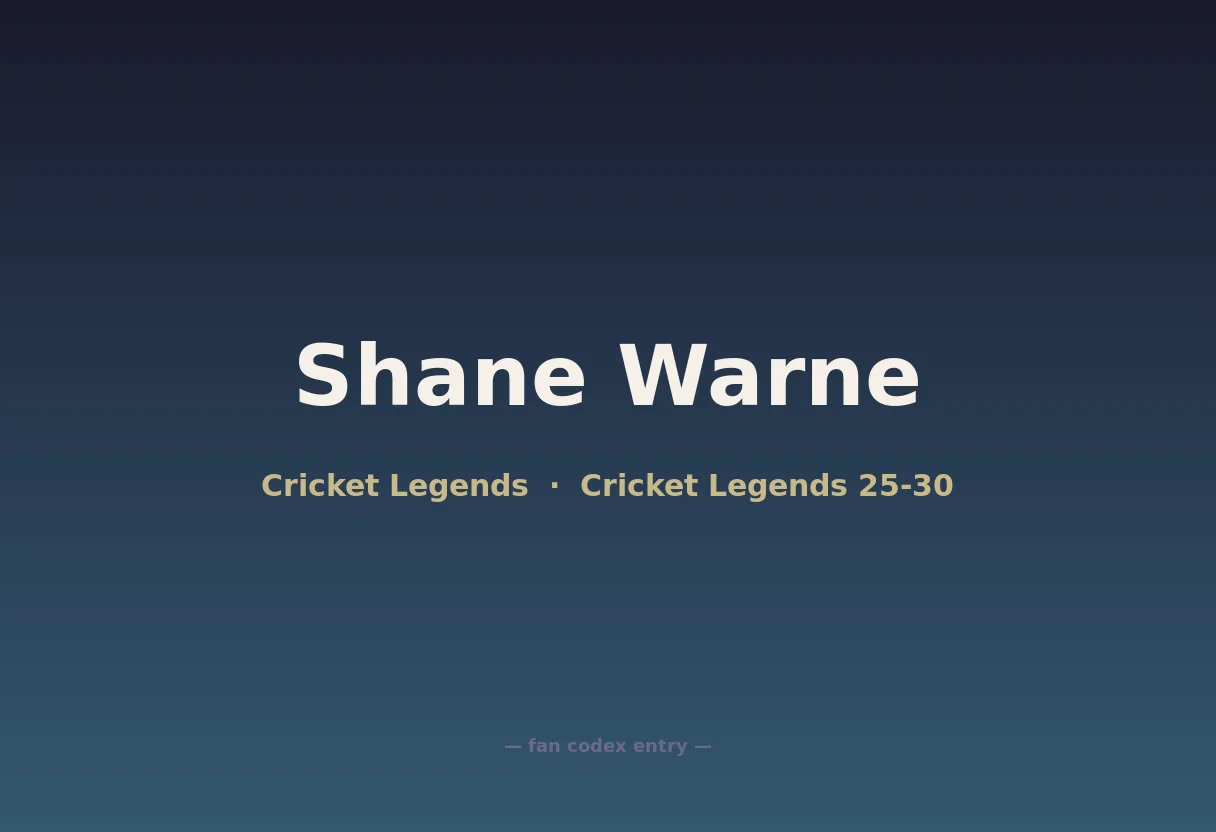 Shane Warne